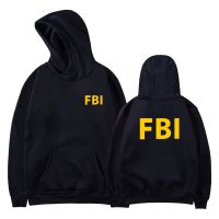 Fashion Design FBI Hoodie Men/Autumn Long Sleeve Sweatshirt Streetwear Popular Cool Hip Hop Pocket Hoodies Pullover Tops Size XS-4XL