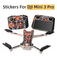 สติกเกอร์ควบคุมระยะไกลสำหรับ DJI Mini 3 Pro โดรน RC-N1/RC Sreen กันน้ำกันรอยขีดข่วนอุปกรณ์เสริมฟิล์มป้องกันพีวีซี