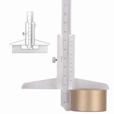 0 200mm 8inch depth vernier caliper 200mm 0.02mm depth caliper depth gauge depth Metal Calipers Gauge Micrometer Measuring Tool