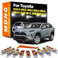 MDNG ชุดคิทสำหรับรถโตโยต้าไฟ LED ภายใน RAV4 MK2 MK1 MK3 MK4 MK5 I II III IV 1994 - 2017 2018 2019 2020 2021 2022 2023หลอดไฟรถยนต์