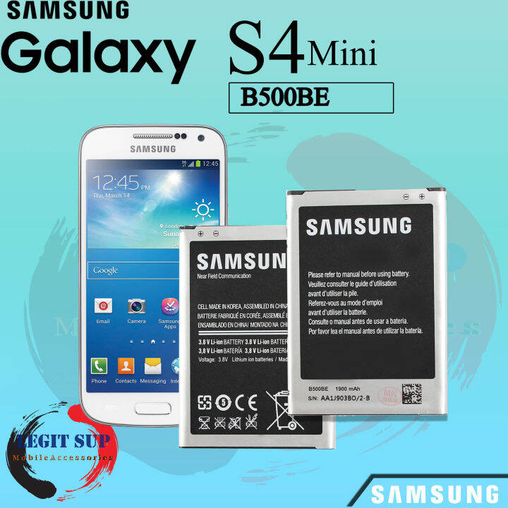 Samsung Galaxy S4 Mini Battery Fit I9192 I9195 Original Battery Model B500be 1900mah 5395