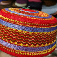 หมวกมุสลิมสำหรับผู้ชาย Freeshipping สวดมนต์หมวก Kufi Kippah อิสลาม Hijab ซาอุดีอาระเบียฤดูร้อนงานแต่งงานเจ้าบ่าวปัก2023