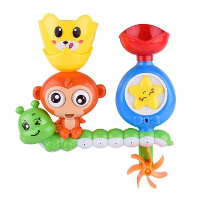 Children Kids Bath Toy Wall Sunction Water Play Sprinkler Educational Game