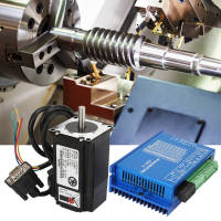 150W 23 Close Loop Stepper Motor Set Hybrid Servo Driver RS232 Serial Line 2N.M