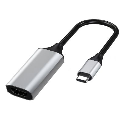 สายเคเบิลที่เข้ากันได้กับ HDMI ประเภท C USB ตัวแปลง HD-MI HD 4K USB 3.1 HDTV สายเคเบิลอะแดปเตอร์สำหรับฮับชาร์จไฟฟ้าสำหรับ Macbook และ Chromebook