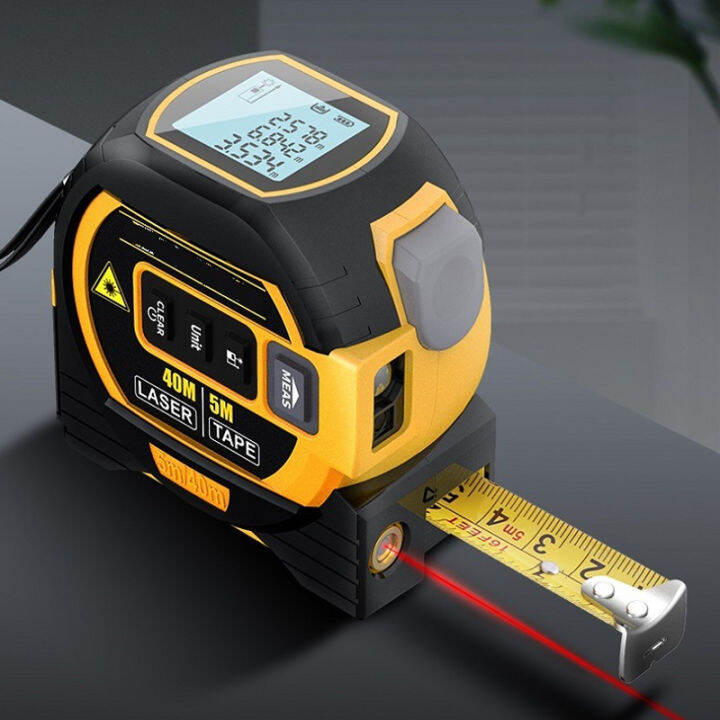 3 In 1 Laser Tape Measure Laser Rangefinder High precision Digital