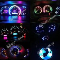 KEIN T5 Led W3W 2SMD 3014 Wedge Instrument Dashboard Car Meter LED Light Bulb Panel License Plate Light Instrument Light Car Led Lamp Auto Instrument Lamp 12V Auto Dashboard Led Light Indicator Lamp