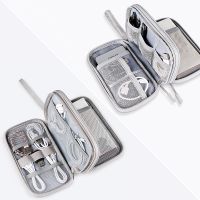 1pc Travel Portable Digital Product Storage Bag USB Data Cable Organizer Charging Treasure Box Bag Headset Cable Bag