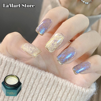 ร้าน LaNart💅🏻Aurora Fritillary กาวตะปูควงเจลไข่มุกที่เป็นที่นิยมใหม่,เล็บเจล P-Olish สไตล์ญี่ปุ่นเล็บ P-Olish แช่น้ำ UV Gel P-Olish หายไปทำเล็บมือ