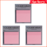 GGE SPORTS สีดำสีดำ แผ่นบันทึกย่อแบบใส multibey กระดาษสำหรับตกแต่ง สีชมพูอมชมพู กระดาษติดกาวสีชมพู การออกแบบทางวิศวกรรม แจ้งเตือนกระดาษโน้ตน่ารัก ออฟฟิศสำหรับทำงาน