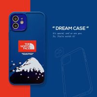 Snowy Mountains in the North Rubiks Cube Straight edge Phone Case For 13 12 11 pro 7 8 Plus X XR XS Max high quality Detachable plating lens button Soft Cover