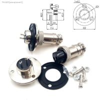 ☎✠ 1Set GX16 2PIN Flanged Aviation Plug Socket Male Female Aviation Connector with Screws and Nuts