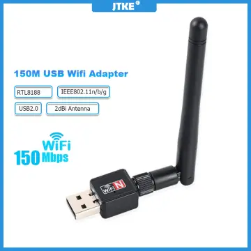 Wireless USB WiFi Adapter Dongle Network LAN Card 802.11b/g/n W/ Antenna