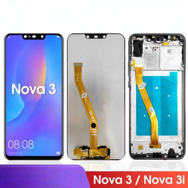 หน้าจอแสดงผล-lcd-ดิจิทัล-พร้อมกรอบ-สําหรับ-huawei-nova-3-3i-par-lx1m