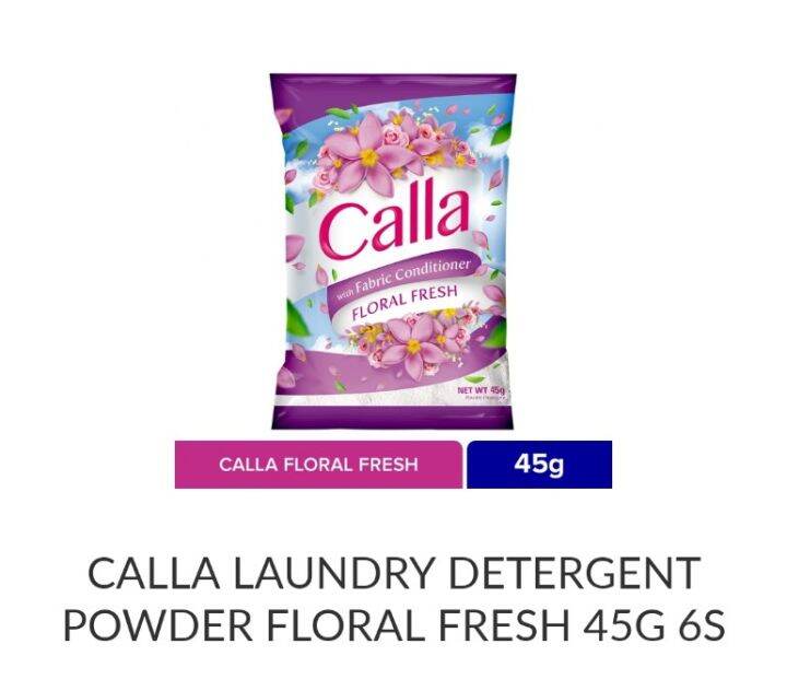 Calla Laundry Detergent Powder Floral Fresh 45g 6s Lazada PH