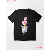 การออกแบบเดิมเสื้อยืดผ้าฝ้ายพิมพ์ลายแฟชั่นจอมมารบู Majin Buu Kid Essential T-Shirt ดราก้อนบอล Dragon Ball พิมลาย ผู้หญิง เสื้อยืดผู้ช