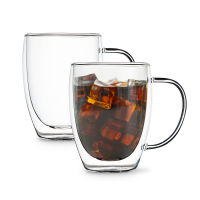 Teranuvo By elago Double Walled Glass Cups, 2 Pack, 12oz, แก้วผนังสองชั้น ขนาด 350 ml บรรจุ 2ใบ