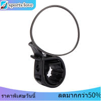 【ของแต่งจักรยาน】กระจกมองหลังจักรยานสีดำ Universal Bicycle Cycling Handle Bar 360 ° Rotate Mount