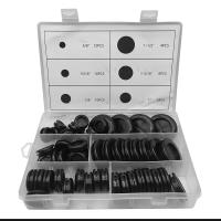 52Pcs 6 Sizes Rubber Grommets for Wiring,Rubber Grommet Kit,Double Sided Round Rubber Plugs