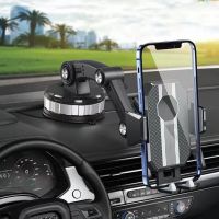 Strong Suction Cup Car Phone Holder Center Console Smartphone Sucker Mount Rack Windshield Cell Stand Support