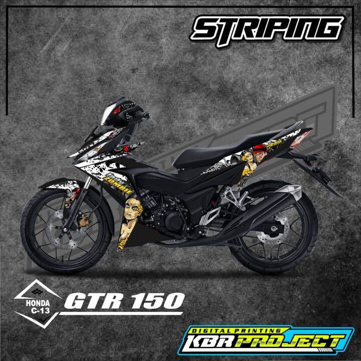 [COD] Stiker GTR 150 striping GTR 150 motor HONDA motor sticker variasi ...