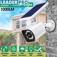 IP66 Mising LED Solar Power Street Light PIR Motion Sensor Spotlight Outdoor Garden Yard Simulation Monitoring Security Lamp