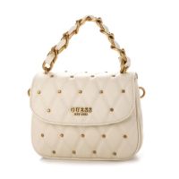 GUESSˉHandbag Ladies Shoulder Sling Bag Diamond Chain Rivet Decoration Messenger Crossbody