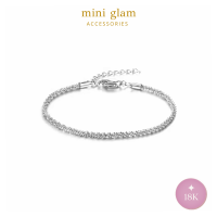 Miniglam Bliss Extra Sparkling Bracelet สร้อยข้อมือประกายสีเงิน รุ่นบลิส 18K