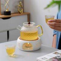 Ceramics Teapot Heating Heat-resistant Dome Tea Warmer Heater Stove Stable Hollow-out Table Decoration for Hot Milk Coffee Water