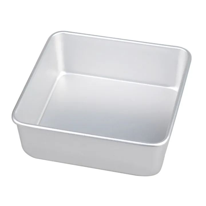 Baking Tray Anodized Aluminum Square Cake Pan with Removable Bottom