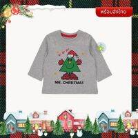 (พร้อมส่ง 3-9M) เสื้อยืดเด็ก แขนยาว ชุดคริสต์มาส T-shirt Christmas by jrqkidstore