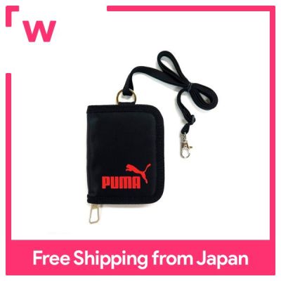 Kutsuwa Puma กระเป๋าสตางค์สีดำพับได้ PM242BK