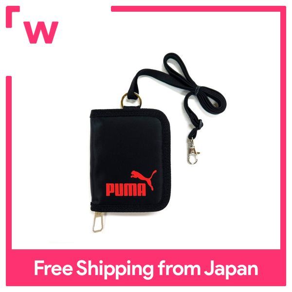 kutsuwa-puma-กระเป๋าสตางค์สีดำพับได้-pm242bk