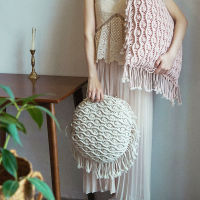 Macrame Cushion Cover Bohemia Pillowcase Handmade Thread Pillow Covers Sofa Cushion Macrame Geometry Ethnic Pillowcases 45*45cm