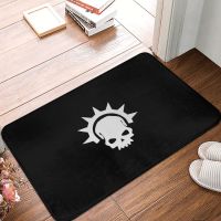 【cw】 SKULL Doormat Rug carpet Footpad mat Anti slip Entrance Bedroom durable Washable ！