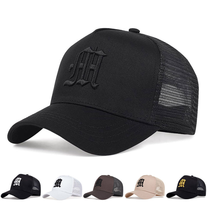 Unisex Gothic Letter Embroidery Baseball Net Caps Spring and Summer ...