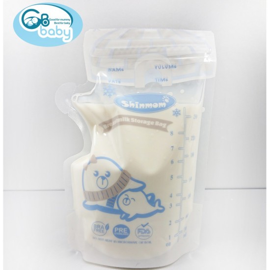 Free ship toàn quốc hộp 50 túi trữ sữa mẹ cao cấp có vòi rót 250ml shinmom - ảnh sản phẩm 6