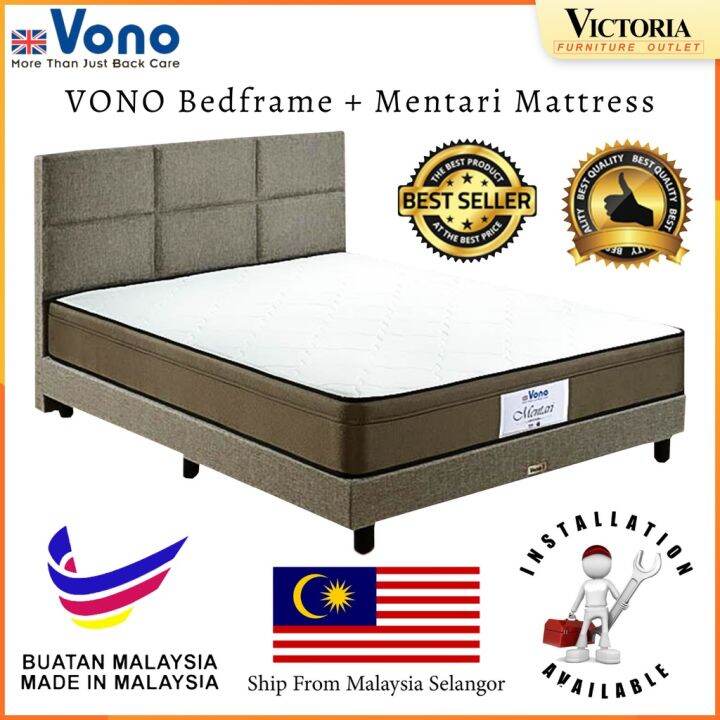 VONO Mentari Mattress Queen King Size Divan Bed Frame Katil Bedding ...