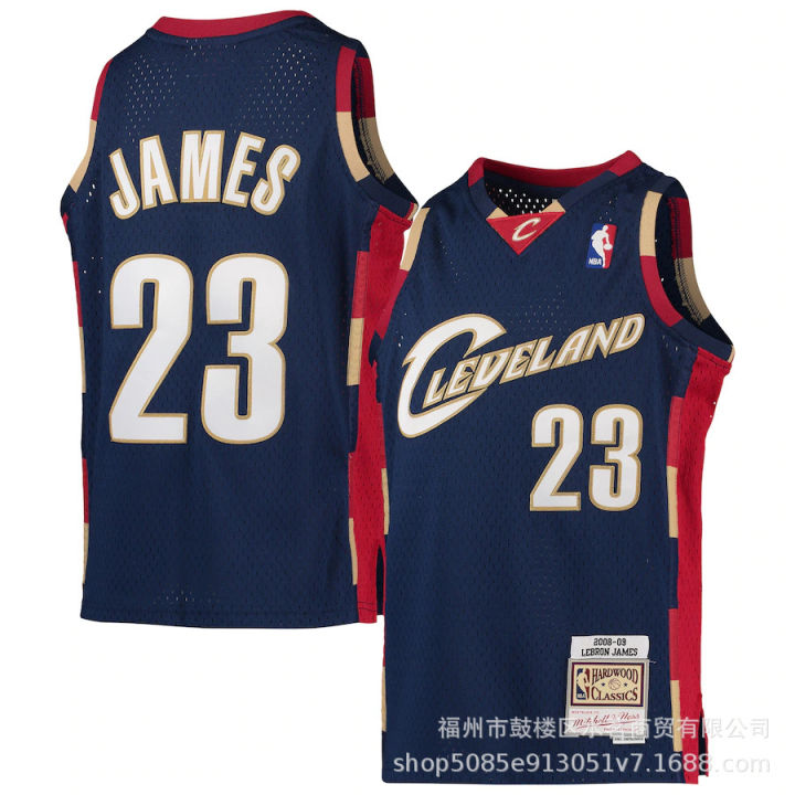 เสื้อเจอร์ซีย์สำหรับบาสเก็ตบอล-nba-22-23เสื้อเจอร์ซีย์สำหรับเล่นกีฬาแขนยาวแบบคลาสสิกทำจากไม้เนื้อแข็งสำหรับเลอบรอนเจมส์