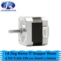 Jkongmotor 34mm Nema 17 Stepper Motor 23Ncm 0.42A 6.72V 17HS3401 Step Motor 42BYGH 4-lead CNC Reprap 3D Printer