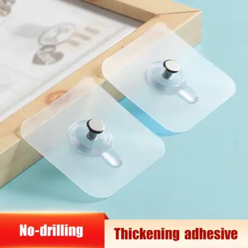 Seamless Wall Hook Adhesive Sticky Hanger for Picture Photo Frame Clock  Hanging No Drill Hole Nail Mounting Rack Screw Stickers