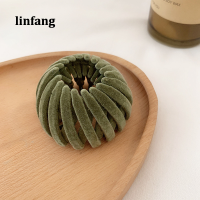 Linfang รังนกคลิปหนีบผมบอลหางม้ามหัศจรรย์อุปกรณ์เสริมสำหรับที่หนีบกิ๊บติดผมรูปรังนกในผู้หญิงหญิงสาว