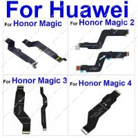 ขั้วต่อบอร์ดหลัก Flex Cable สําหรับ Huawei Honor Magic 2 3 4 เมนบอร์ดเมนบอร์ด Flex Cable พร้อมชิ้นส่วนไมโครโฟน