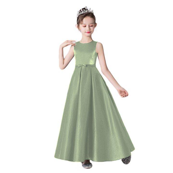 ∈ Dideyttawl Sage Green Junior Bridesmaid Dresses 2023 Party Dress For