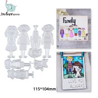 InLoveArts Family Metal Cutting Dies Household Stencil DIY Scrapbooking Album Paper Card Template Decorative Embossing DIY Craft