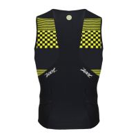 Zoot M PERFORMANCE TRI FULL ZIPPED TANK – VOLT CHECKERS SIZE M