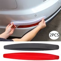 【cw】 2PC Anti-Collision Protector Rubber Front And Rear Cover Guard Strip Sticker Accessories 40x5CM