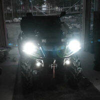 2x HID สีขาว LED ไฟหน้าหลอดไฟเปลี่ยน hologen สำหรับ Yamaha Raptor 350 660R 700R YFM350R YFM660R A UT