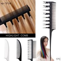 【CW】 2 Hair Dyeing Double-Sided Rat Tail Comb Barber Hairdressing Styling