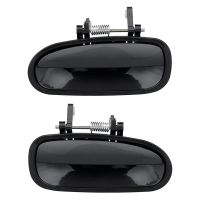 2Pcs New Rear Exterior Outside Door Handles Set LH RH Black for 1996-2000